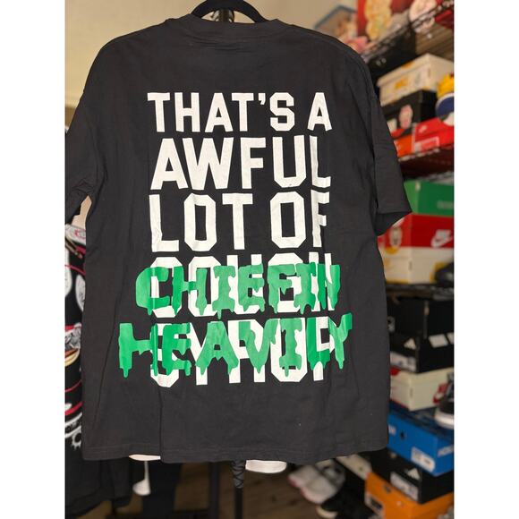 NEW Sz. L - Awful Lot of Cough Syrup "Chiefin" Shirt (Blk) - Picture 2 of 3